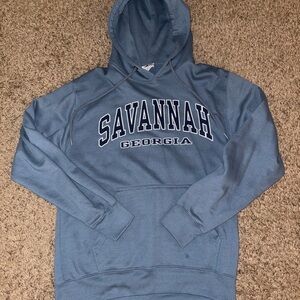 BRAND NEW Soft Fleece Blue Savannah Georgia hoodie Size S #savannah